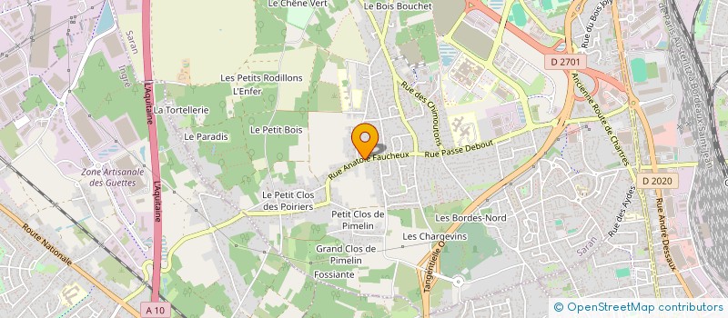 localisation de l'entreprise XYLEME à SARAN