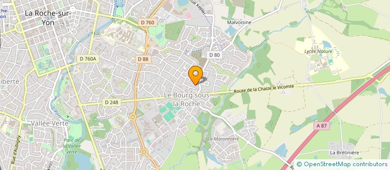 localisation de l'entreprise XYLO CONSEIL à LA ROCHE-SUR-YON