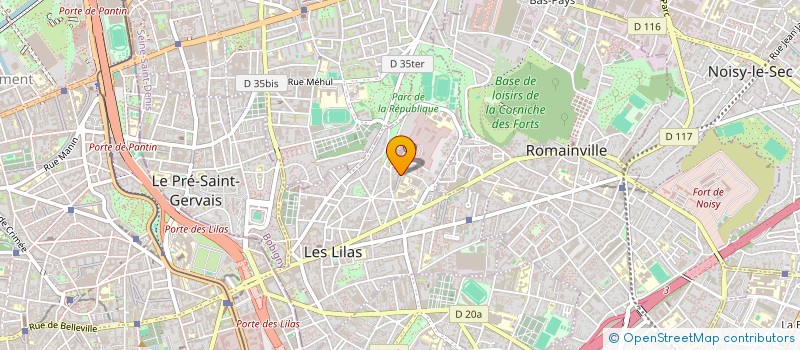 localisation de l'entreprise XYLO INGENIERIE à LES LILAS