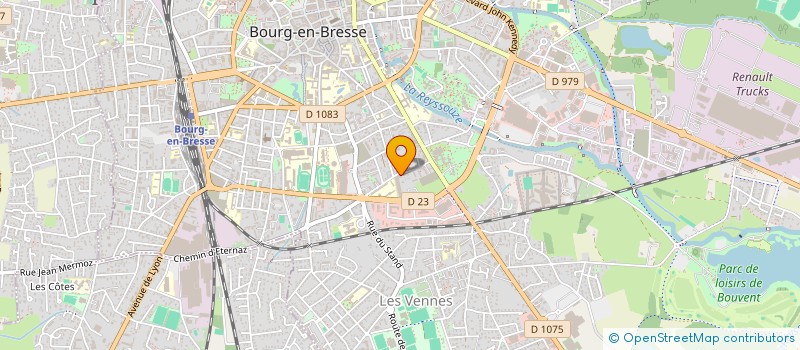 localisation de l'entreprise XYLOCORP à BOURG-EN-BRESSE