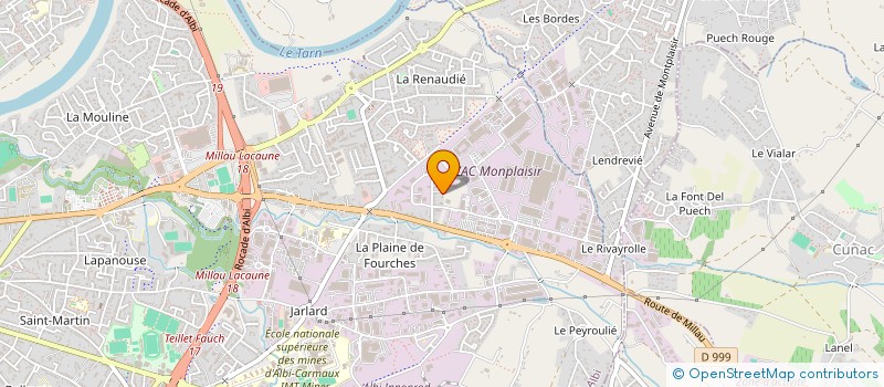 localisation de l'entreprise XYLOTICA à ALBI