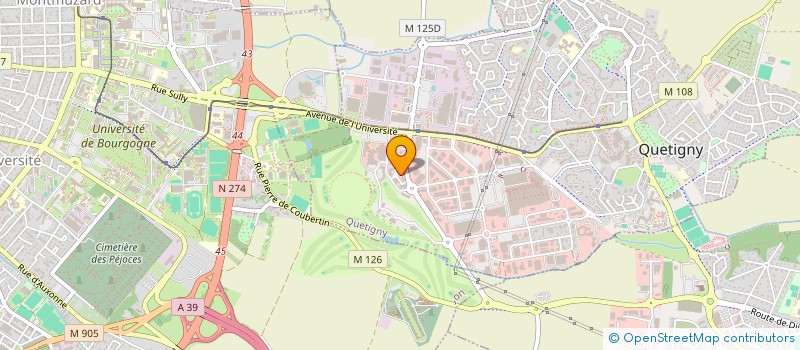 localisation de l'entreprise XYRIC à QUETIGNY