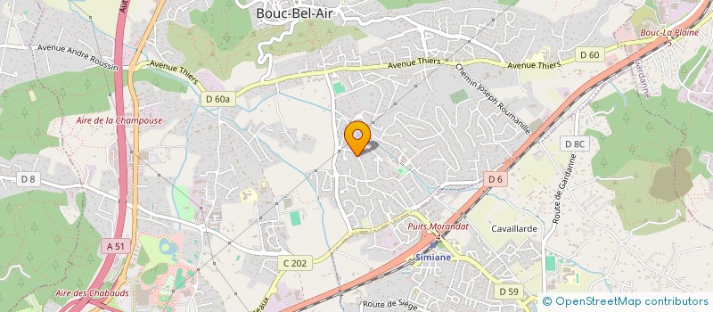 localisation de l'entreprise XYRIS à BOUC-BEL-AIR