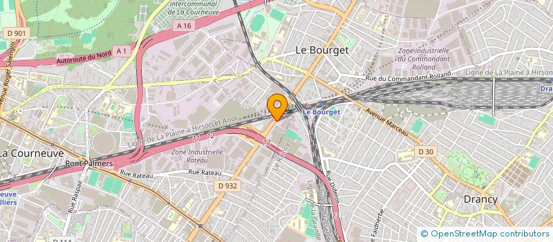 localisation de l'entreprise XYZ à LA COURNEUVE