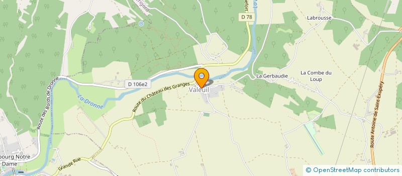 localisation de l'entreprise XYZ à BRANTOME EN PERIGORD