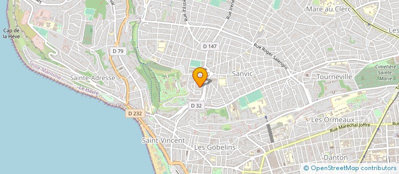 localisation de l'entreprise XYZ DISTRIBUTION à LE HAVRE