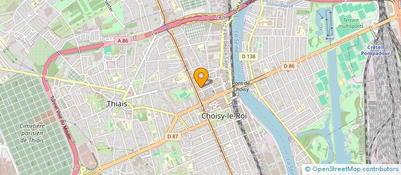localisation de l'entreprise XYZ PROTOTYPES à CHOISY-LE-ROI