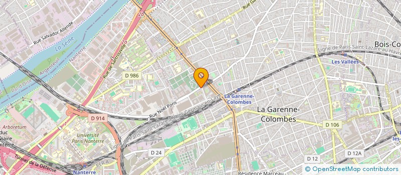 localisation de l'entreprise XZ FRANCE à COLOMBES