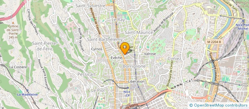 localisation de l'entreprise XZA  NICE