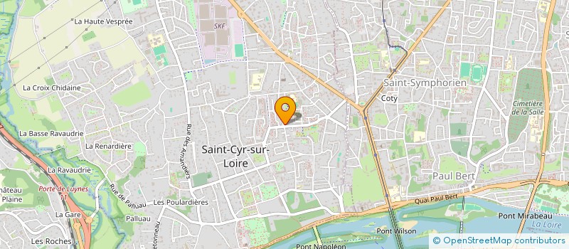 localisation de l'entreprise Y.A. COACHING  SAINT CYR SUR LOIRE