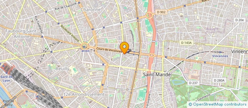 localisation de l'entreprise Y.A.J.  PARIS