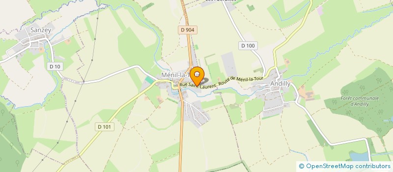 localisation de l'entreprise Y'A.K  MENIL-LA-TOUR