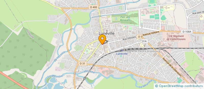 localisation de l'entreprise Y'A KA  LUNEVILLE