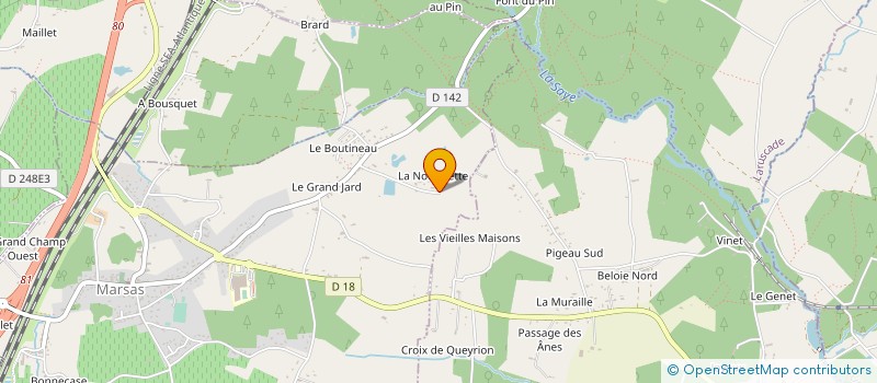 localisation de l'entreprise Y'A L'EAU QUI BOUT  MARSAS