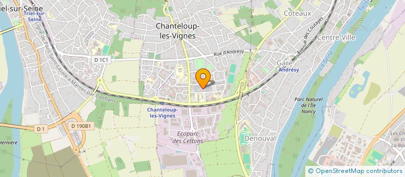 localisation de l'entreprise Y. A. M. NETTOYAGE ET MULTISERVICES à CHANTELOUP-LES-VIGNES