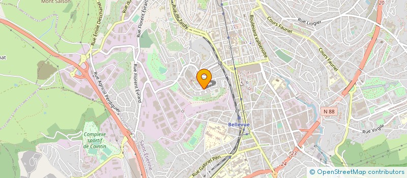 localisation de l'entreprise Y-A PRODUCTION  SAINT-ETIENNE