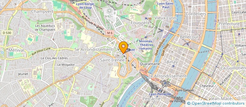 localisation de l'entreprise Y A QU A COUDRE à LYON