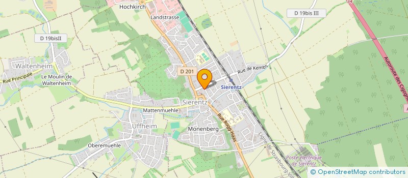 localisation de l'entreprise Y A RIEN A LA TELE  SIERENTZ