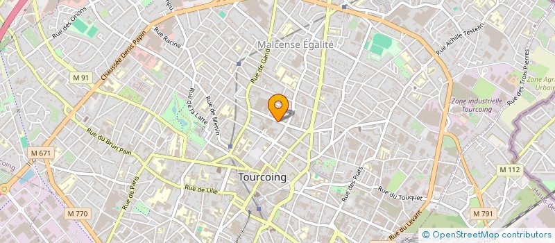 localisation de l'entreprise Y A T IL UN ARTISTE DANS LA SALLE  TOURCOING