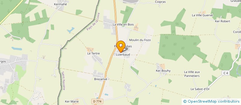 localisation de l'entreprise Y'AKA TOUT DANCE à HERBIGNAC