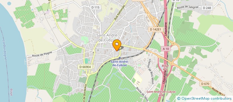 localisation de l'entreprise Y'ASSALA  SAINT-ANDRE-DE-CUBZAC