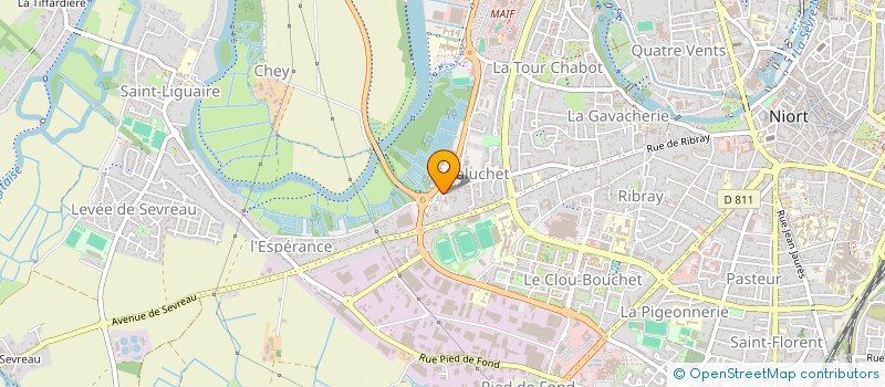 localisation de l'entreprise Y AVOCATS  NIORT