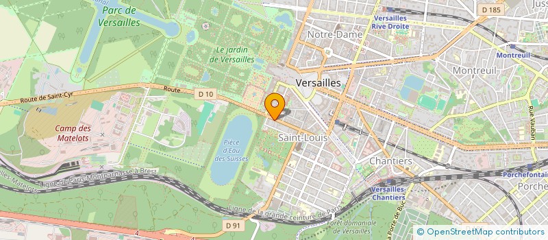 localisation de l'entreprise Y B C SAS à VERSAILLES