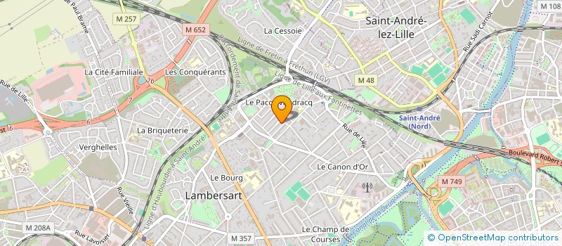 localisation de l'entreprise Y&B CONSULTING à LAMBERSART