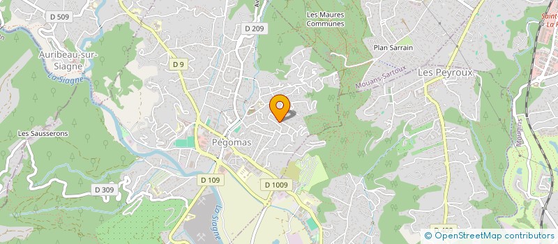 localisation de l'entreprise Y B D  PEGOMAS