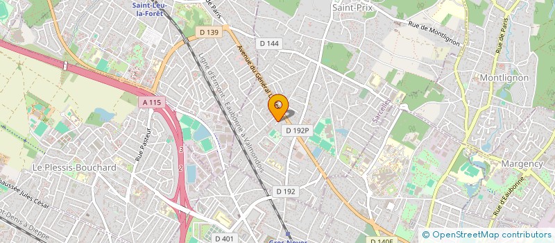 localisation de l'entreprise Y.B IMMOBILIER à SAINT-PRIX