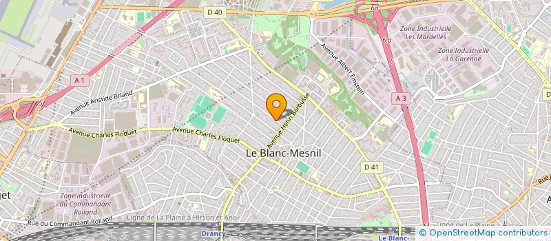 localisation de l'entreprise Y BATIMENT à LE BLANC-MESNIL