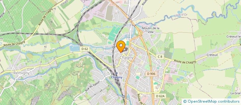 localisation de l'entreprise Y C A  MONTCHANIN