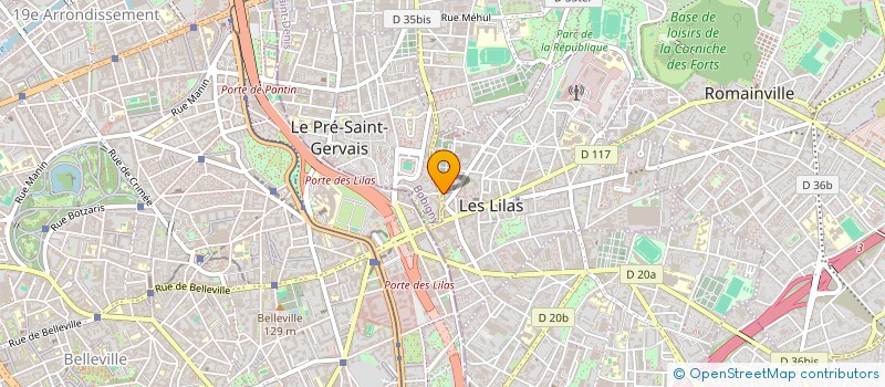 localisation de l'entreprise Y C D P à LES LILAS