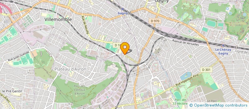 localisation de l'entreprise Y.C.E  VILLEMOMBLE