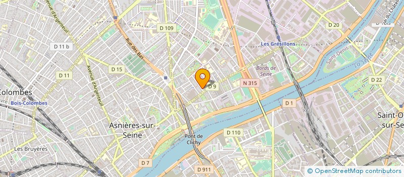 localisation de l'entreprise Y.C.GROOM  GENNEVILLIERS