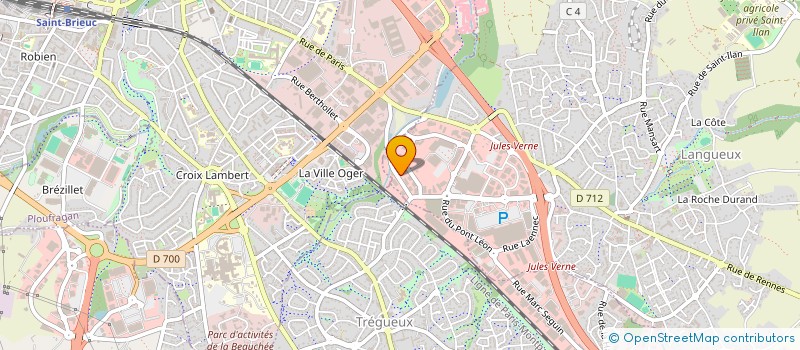 localisation de l'entreprise Y.C.L. EXPERTISE SAINT-BRIEUC à LANGUEUX