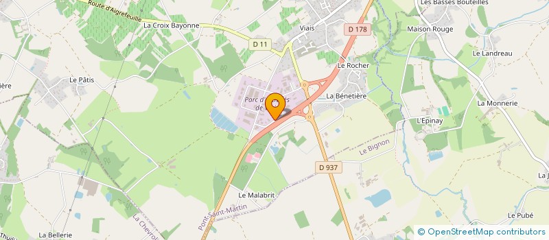 localisation de l'entreprise Y.C.S.L.  PONT-SAINT-MARTIN