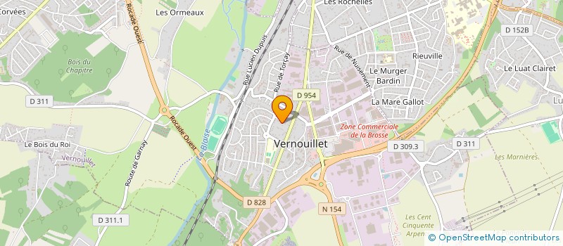 localisation de l'entreprise Y.C TRANSPORT à VERNOUILLET
