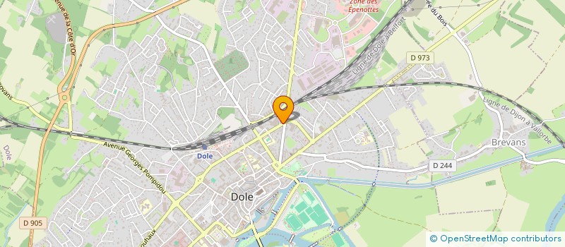 localisation de l'entreprise Y'CAR à DOLE