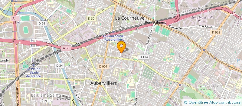 localisation de l'entreprise Y CARS à LA COURNEUVE