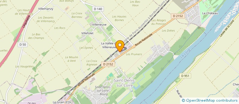 localisation de l'entreprise Y CONSTRUCTION  SAINT-DENIS-SUR-LOIRE