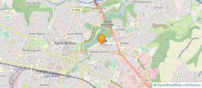 localisation de l'entreprise Y.D.C. à SAINT-BRIEUC