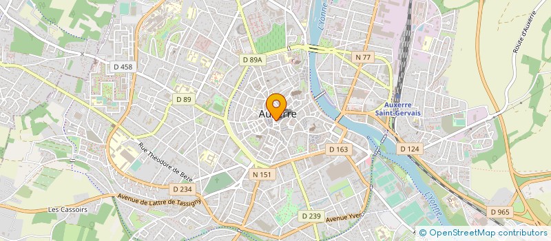 localisation de l'entreprise Y D IMMO à AUXERRE