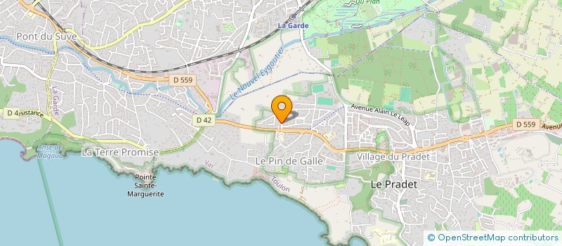 localisation de l'entreprise Y.D INVEST  LE PRADET