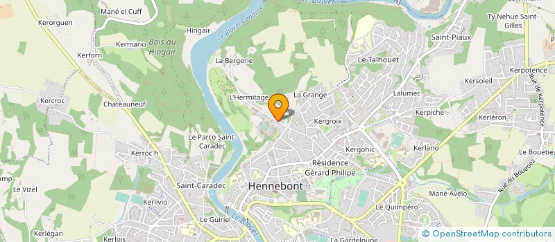 localisation de l'entreprise Y.D.VINS à HENNEBONT