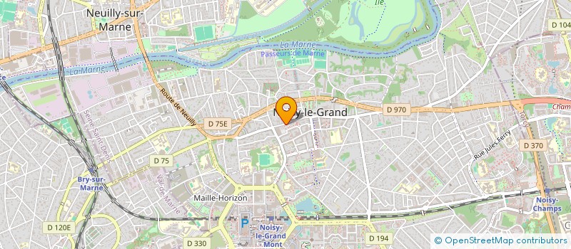 localisation de l'entreprise Y.E.  NOISY-LE-GRAND