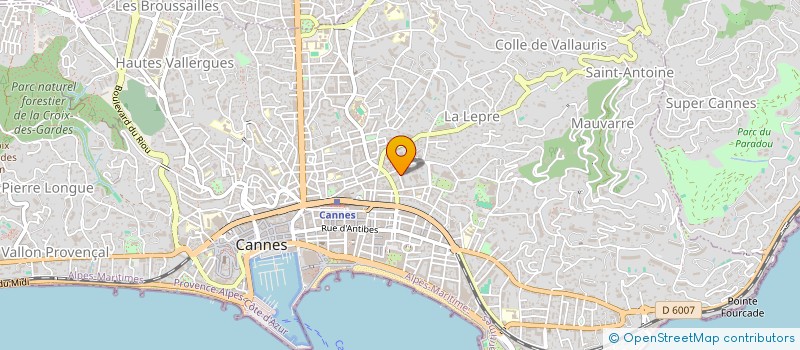 localisation de l'entreprise Y&E DISTRIBUTION à CANNES