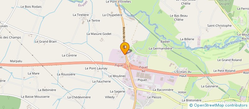 localisation de l'entreprise Y ESTATE 25  ETRELLES