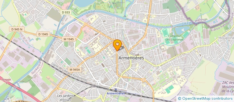 localisation de l'entreprise Y ET B RESTAURATION à ARMENTIERES