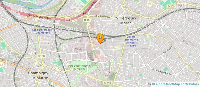 localisation de l'entreprise Y-EVENT à VILLIERS-SUR-MARNE